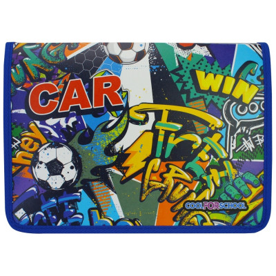 Папка об'ємна на блискавці В5 "Cool for school"  /32000-01/ "Car" (1/20)