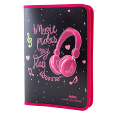 Папка на блискавці A4 "MAXI" /MX32019/ "Music makes my Ray" (1/30)