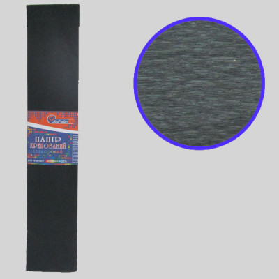 Гофропапір 110%, 20г/м2 JO /KR110-8019/ 50*200см, Чорний (10/200)