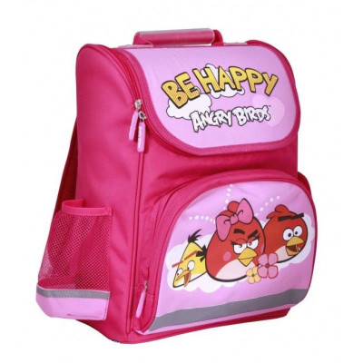 STOCK Ранець "ECONOMIX" /AB03816/  "Angry Birds" рожевий h=35 см. (1/4)