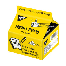 Папір для нотаток "Yes" /170320/ Tetra Pak "Не ускладнюй!" 7*7,5см, 200 арк. (1/6/48)