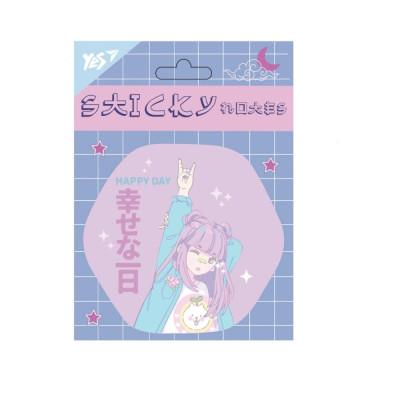 Папір для нотаток фігурний "Yes" /170425/ "Anime girl" з клейким шаром 10,1*9,5см,40арк. (1/12/144)