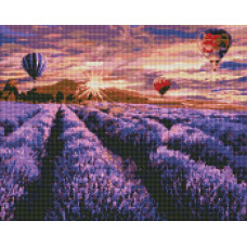 Алмазна мозаїка "Ідейка" /AMO7187/ "Квітуча лаванда" 40*50см