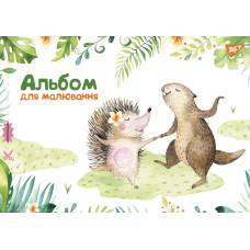 Альбом для малювання А4/12арк. "1В" /130553/ (100г/м2) скоба, з перфорацією (12/192)