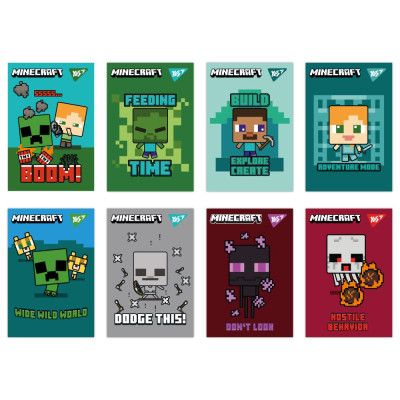 Блокнот А7/48 # склейка "YES" /152110/ Minecraft (1/40/320)