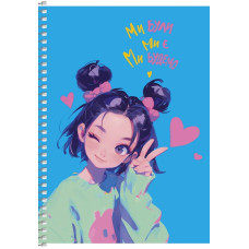Блокнот "Student" /A5-SC-080-6129K/ 80арк.## ,ПК, виб.УФ-лак 70г/м2 (3/72)