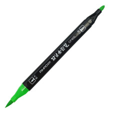Фломастери "AIHAO" 18 кол. /AH-CP-600-18/ ДВОСТОРОННІ, пензлик м'який / жорсткий (1/20/80)
