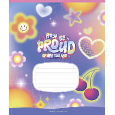 Зошит уч. "Star" 18арк.== /3570L/ Cool stickers виб.УФ-лак (дівчинка) (25/250)