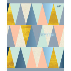 Зошит уч. "YES" 24арк.# /763251/ мат. ламінація + фольга синя + УФ-виб. Abstract (10/160)