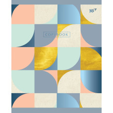 Зошит уч. "YES" 24арк.# /763251/ мат. ламінація + фольга синя + УФ-виб. Abstract (10/160)