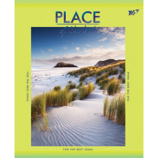 Зошит уч. "YES" 24арк.# /763256/ мат. ламінація + фольга синя + УФ-виб. Place of the best (10/160)