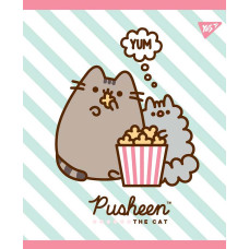 Зошит уч. "YES" 12арк.# /765144/ "Pusheen. Sweet cat"  УФ-виб.+глітер+софт-тач (10/250)