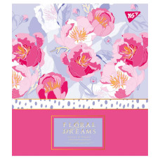 Зошит уч. "YES" 18арк.# /765182/ "Floral dreams" фольга золото+софт-тач+УФ-виб. (10/200)