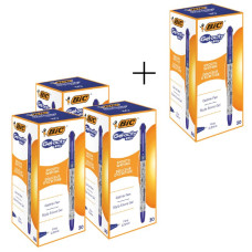 АКЦІЯ Ручка гелева "BIC" Gel-Ocity Stic (уп.30шт) /bcCEL1010265/ синя 3+1 (1)