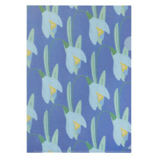 Папка-куток А4 "BuroMAX" /BM.3854-07/ SNOWDROP ARABESKI, напівпрозора, фіолетова (12/480)