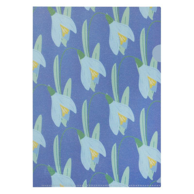 Папка-куток А4 "BuroMAX" /BM.3854-07/ SNOWDROP ARABESKI, напівпрозора, фіолетова (12/480)