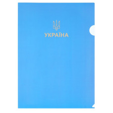 Папка-куток А4 "BuroMAX" /BM.3971-14/ UKRAINE, блакитна (12/480)