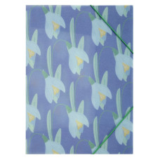 Папка на гумках А4 "BuroMAX" /BM.3908-07/ SNOWDROP ARABESKI, напівпрозора, фіолетова (1/12/180)