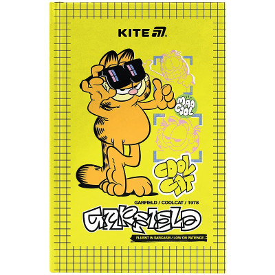 Блокнот А6/80арк. "Kite" /GF25-199/ тверда обкл. # Garfield Retro (1/10)