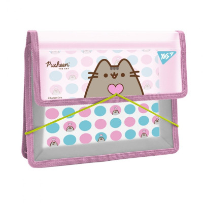 Папка для зошитів пл. на гумці В5 "Yes" /492209/ "Pusheen. Heart" (1/24/96)
