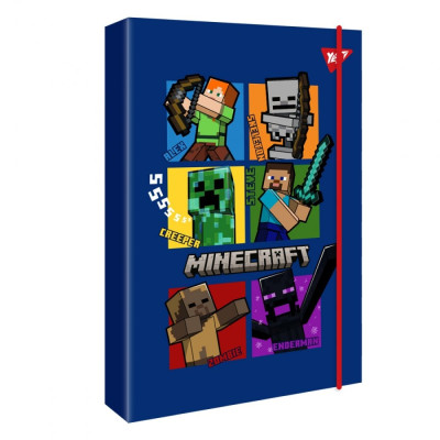 Папка для зошитів карт. на гумці В5 "Yes" /500238/ "Minecraft" (1/12/48)