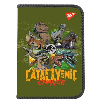 Папка на блискавці А4 "Yes" /492224/ "Jurassic World" з внутр. кишенею (1/12/48)