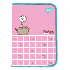 Папка на блискавці А4 "Yes" /492222/ "Pusheen. Hearts" з внутр. кишенею (1/12/48)