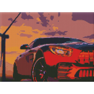 STOCK Алмазна мозаїка "Ідейка" /AMC7484/ "Сталева міць" рулон 30*40см