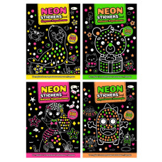 Розмальовка А4/16 "Апельсин" /РМ-69/ "NEON STICKERS book" з неоновими наклейками (2арк) МІКС (1/16) Розмальовка А4/16 "Апельсин" /РМ-69/ "NEON STICKERS book" з неоновими наклейками (2арк) МІКС (1/16)