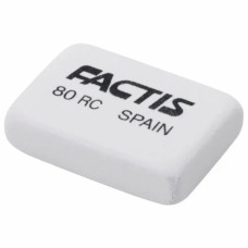 Гумка "FACTIS" /80RC/ прямокутна біла 2,8*1,9*0,7см (80/2000)