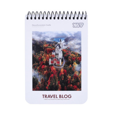 Блокнот А6/80 # спіраль "YES" /152289/ "Travel" (1/210)