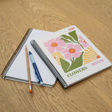 Блокнот А5/80 # спіраль "YES" /152292/ "Flowers" (1/60)