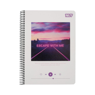 Блокнот А5/80 # спіраль "YES" /152305/ "Escape with me" (1/60)