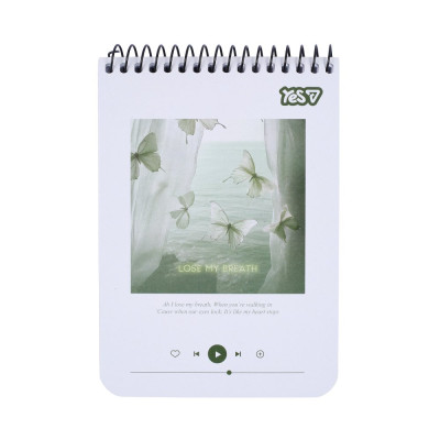 Блокнот А6/80 # спіраль "YES" /152306/ "Escape with me" (1/210)