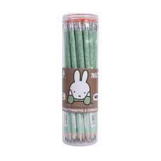 Олівець пр."Yes" /280691/ круглий з гумкою 36шт/уп туба "Miffy" з фольгою (36/540)