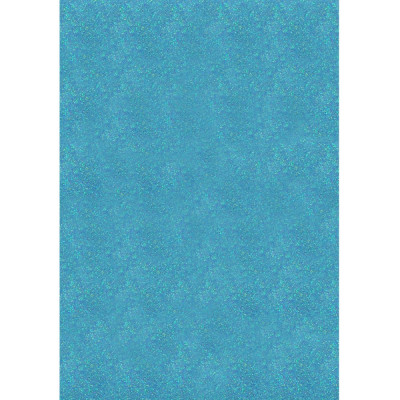 Флексика (фоаміран) "SANTI" /743339/ ЕВА 200*300мм 1,7мм блакитний з голографічним гліттером (10арк.) (1/100)