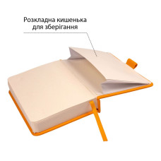 Скетчбук 10х15см/100арк. "SANTI" /743360/ для графіки, тв.обкл. PU, 110г/м2, жовтий (1/16/48)