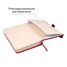 Скетчбук 13х21см/80арк. "SANTI" /743363/ для графіки, тв.обкл. PU, 110г/м2, сливовий (1/10/40)