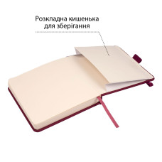 Скетчбук 15х15см/80арк. "SANTI" /743365/ для графіки, тв.обкл. PU, 110г/м2, сливовий (1/16/48)