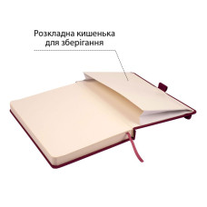 Скетчбук 16х23см/80арк. "SANTI" /743367/ для графіки, тв.обкл. PU, 110г/м2, сливовий (1/10/30)
