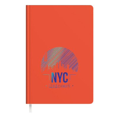 Щоденник шкільний "Soft Touch" тв.обкл. /1В2222/ "NYC" помаранчевий (1/10)