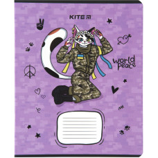Зошит уч. "Kite" 12арк.== /K23-234-1/ "Хоробрі тварини"  гібр. лак + УФ лак (25/600)