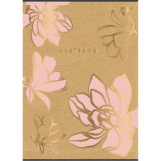 Зошит уч. "YES" 48арк.# /764360/ "PASTEL FLOWERS" мат. ВДЛ+софт-тач+фольга золото (5/100)