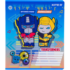 Зошит уч. "Kite" 12арк.# /TF22-232/ "Transformers" софт тач + УФ лак (25/600)