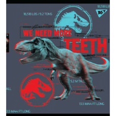 Зошит уч. "YES" 24арк.# /765321/ "Jurassic world. Science gone wrong" Ірідіум+гібр.виб.лак (10/160)