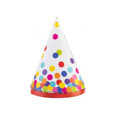 Набір ковпаків на голову "Maxi" /MX200002/ "Confetti Rainbow" 6шт, мікс (1/24)