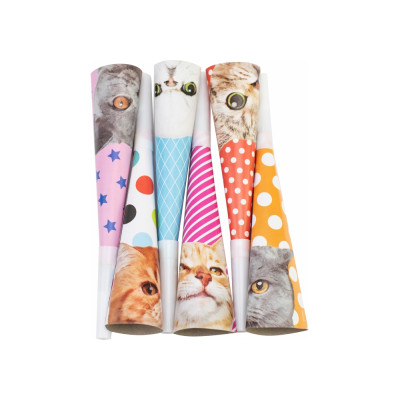 Набір горнів-гудків "Maxi" /MX433/ " Funny Cats" 6шт., 19см мікс (1/24)