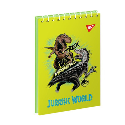 Блокнот А7/80 # спіраль зверху "YES" /151949/ "Jurassic World" (6/336)