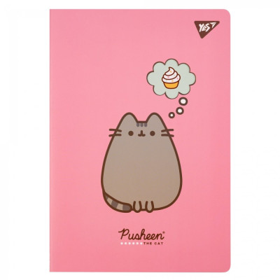 Зошит А4/40 # "YES" /681856/ обкл. з висічкою "Pusheen" (1/20/40)