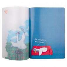 Блокнот А5/70 # "YES" /681864/ скоба пласт. обкл."Гусь" (1/20/40)